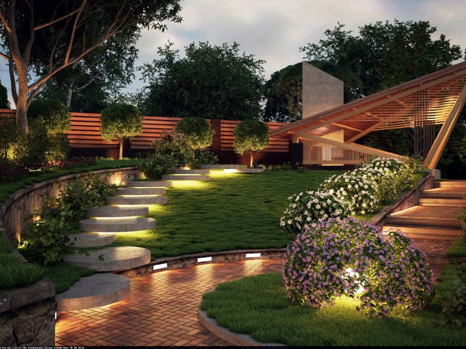 How Landscape Designers Use Plants, Hardscapes, and Lighting for Maximum Impact